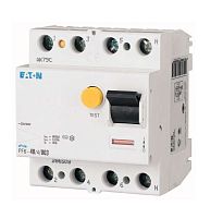 Выключатель дифференциального тока (УЗО) 4п 25А 30мА тип AC 6кА PF6  | Код. 286504 | EATON